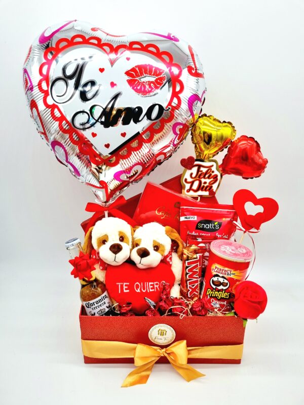 Cesta regalo San Valentín, regalos para el Día de los Enamorados bonitos  originales